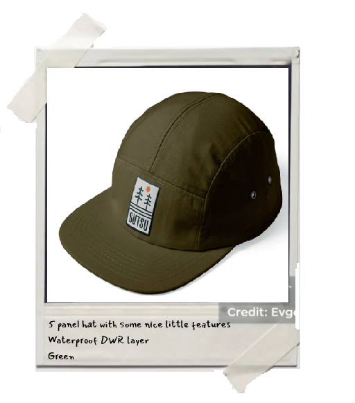 5 panel hat